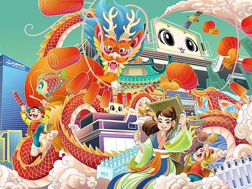 欧蒙医学诊断(中国)有限公司24节气国潮插画（上篇）