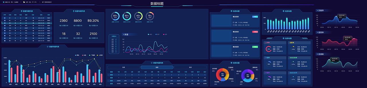 系统数据大屏设计（图ZMzgwMjU4ODQ4） - 软件界面 - 站酷设计师YAngSunBling原创素材 - 站酷ZCOOL
