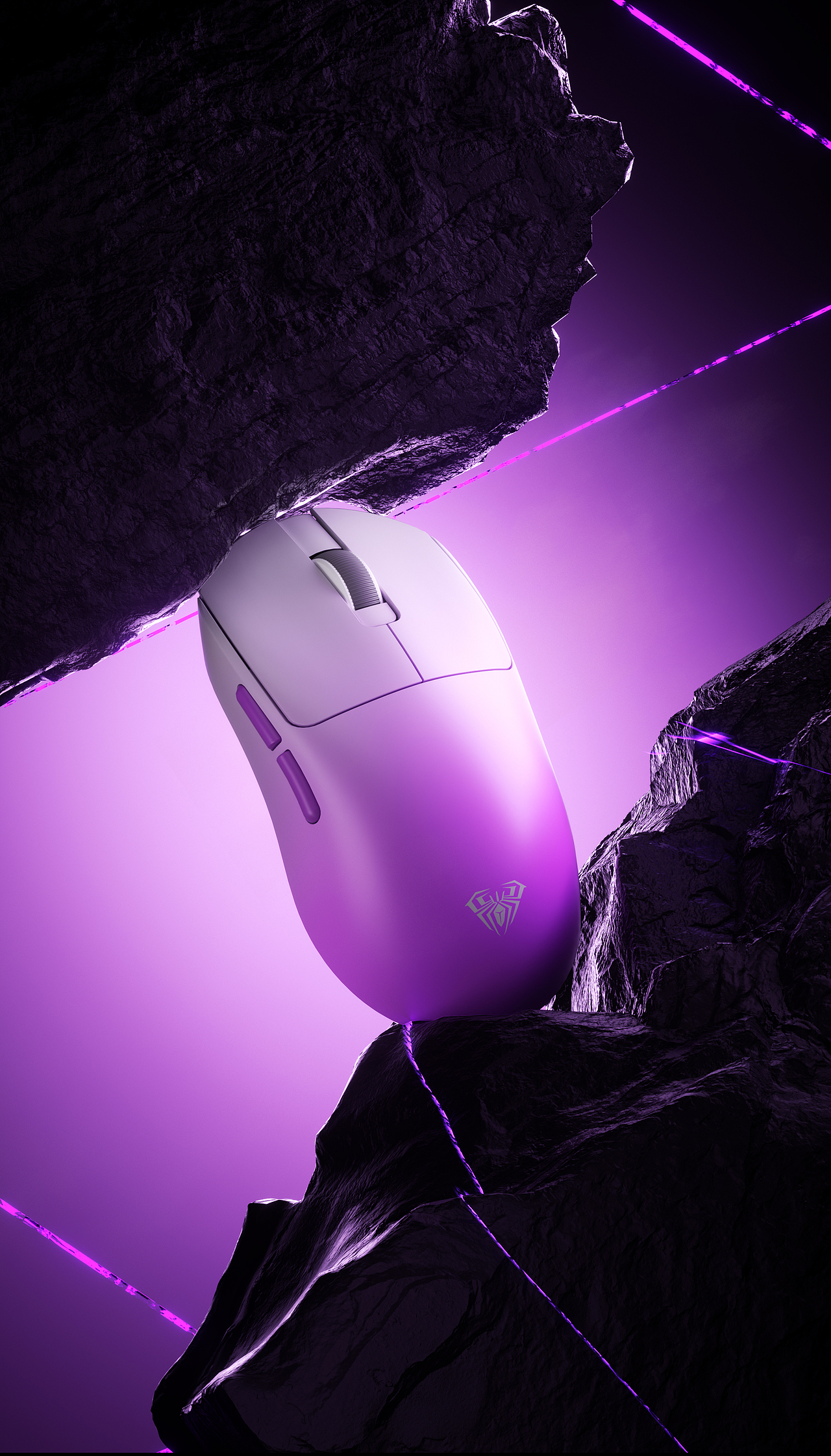 狼蛛SC360三模游戏鼠标渲染海报（个人渲染）