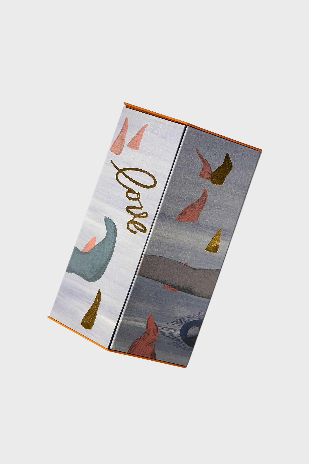 一款艺术插画的定制化礼盒!六边形可摊平运输!