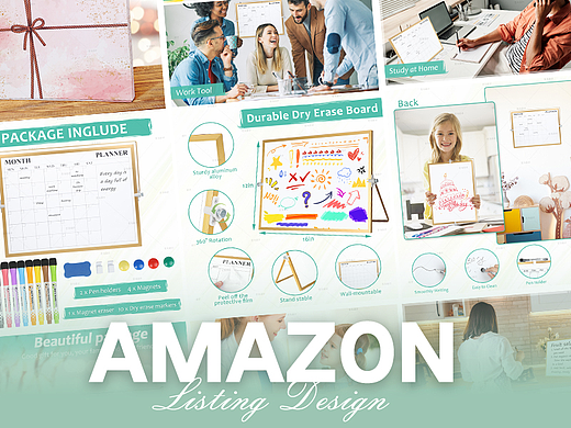 办公用品 礼盒亚马逊Amazon案例 亚马逊主副图A+设计