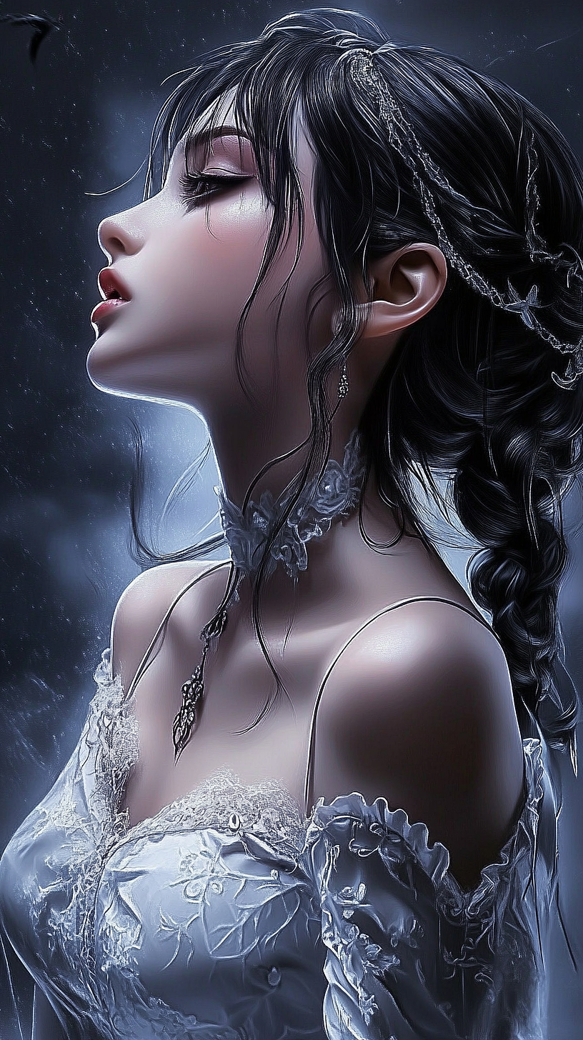 ai绘画-高清美女头像壁纸