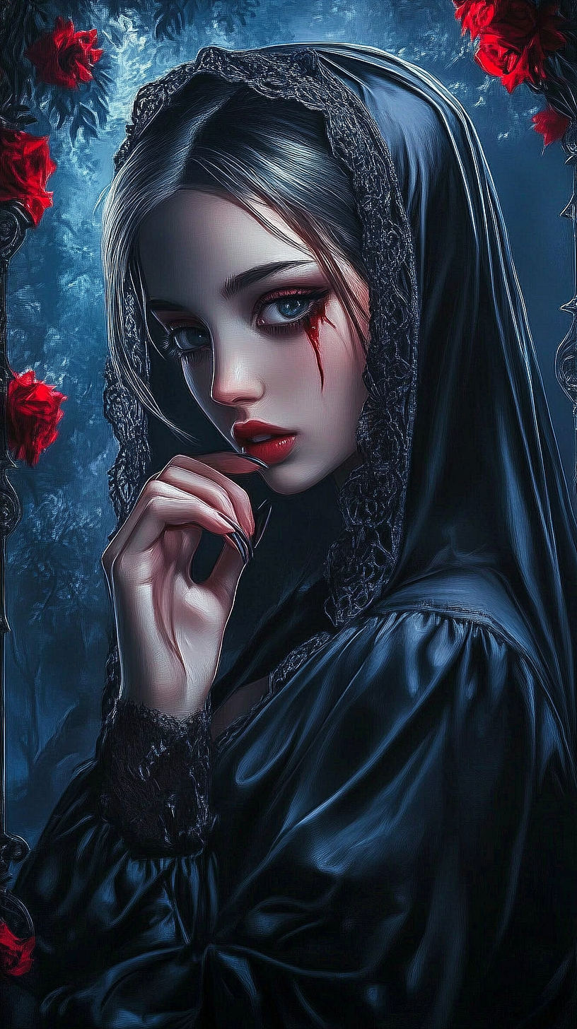 ai绘画-高清美女头像壁纸