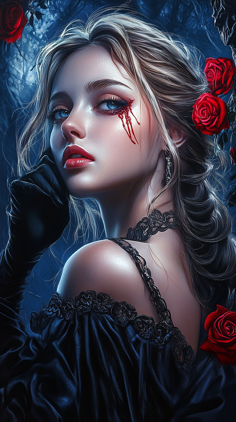 ai绘画-高清美女头像壁纸