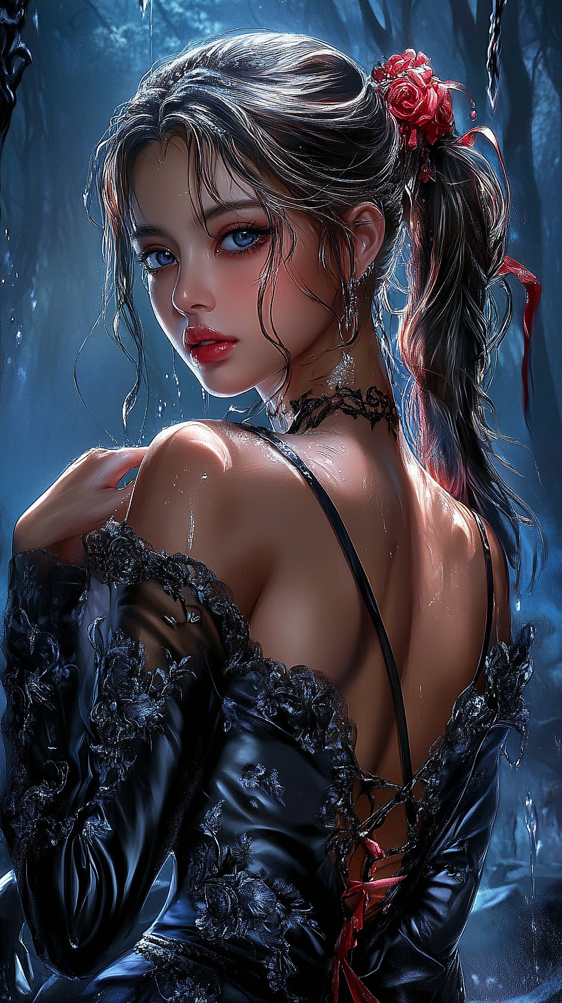 ai绘画-高清美女头像壁纸