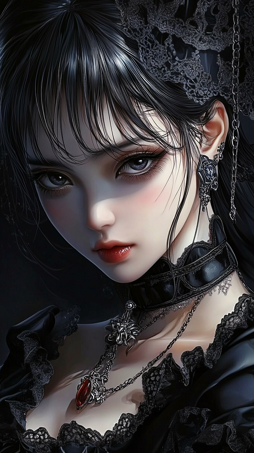 ai绘画-高清美女头像壁纸