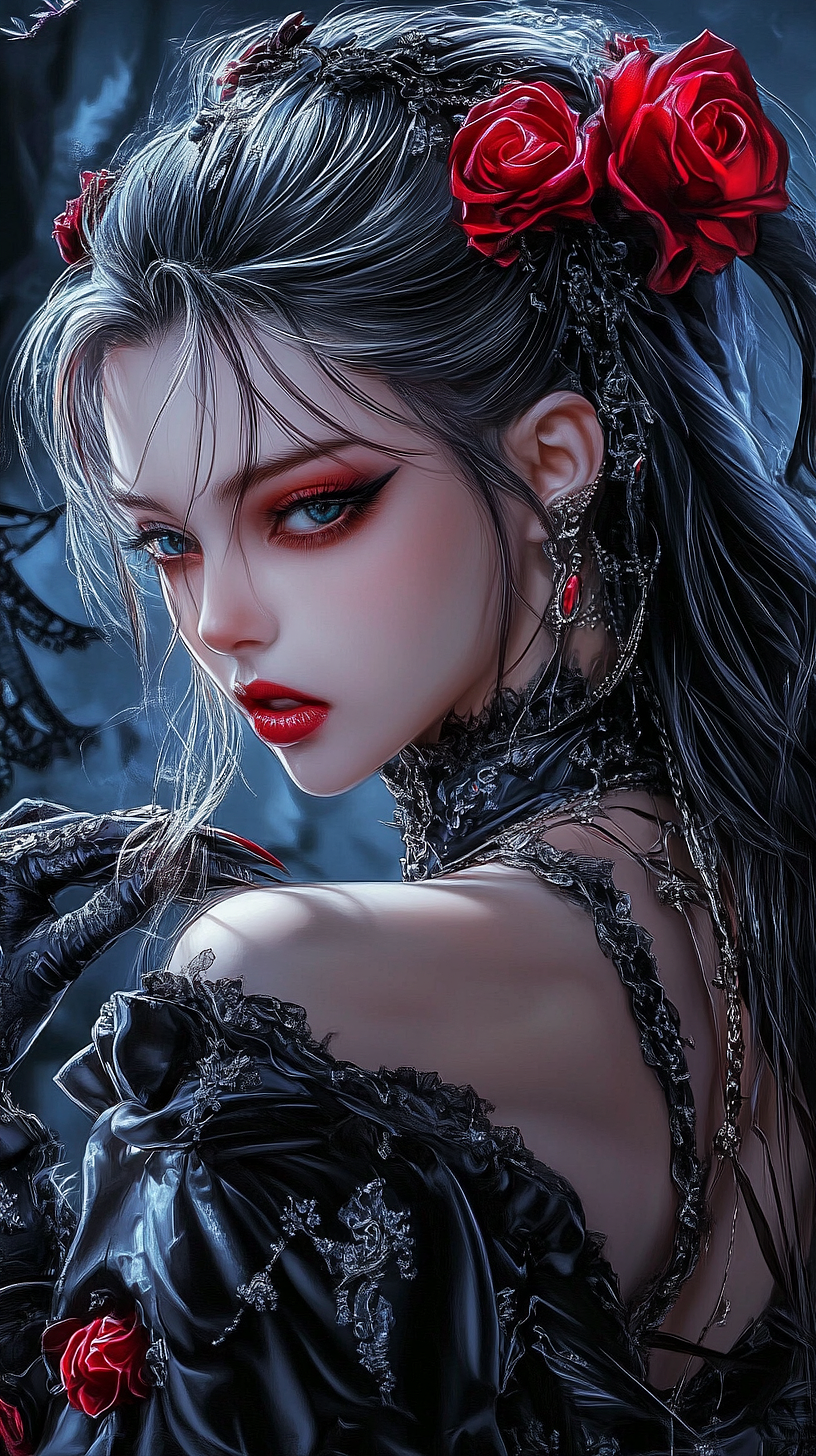 ai绘画-高清美女头像壁纸