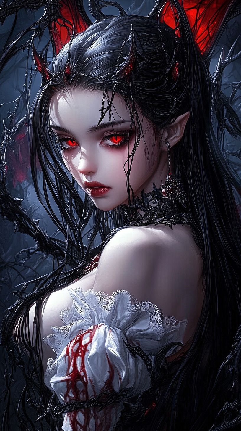 ai绘画-高清美女头像壁纸