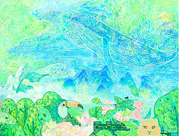 插画《守护绿意》（关于环境保护）
