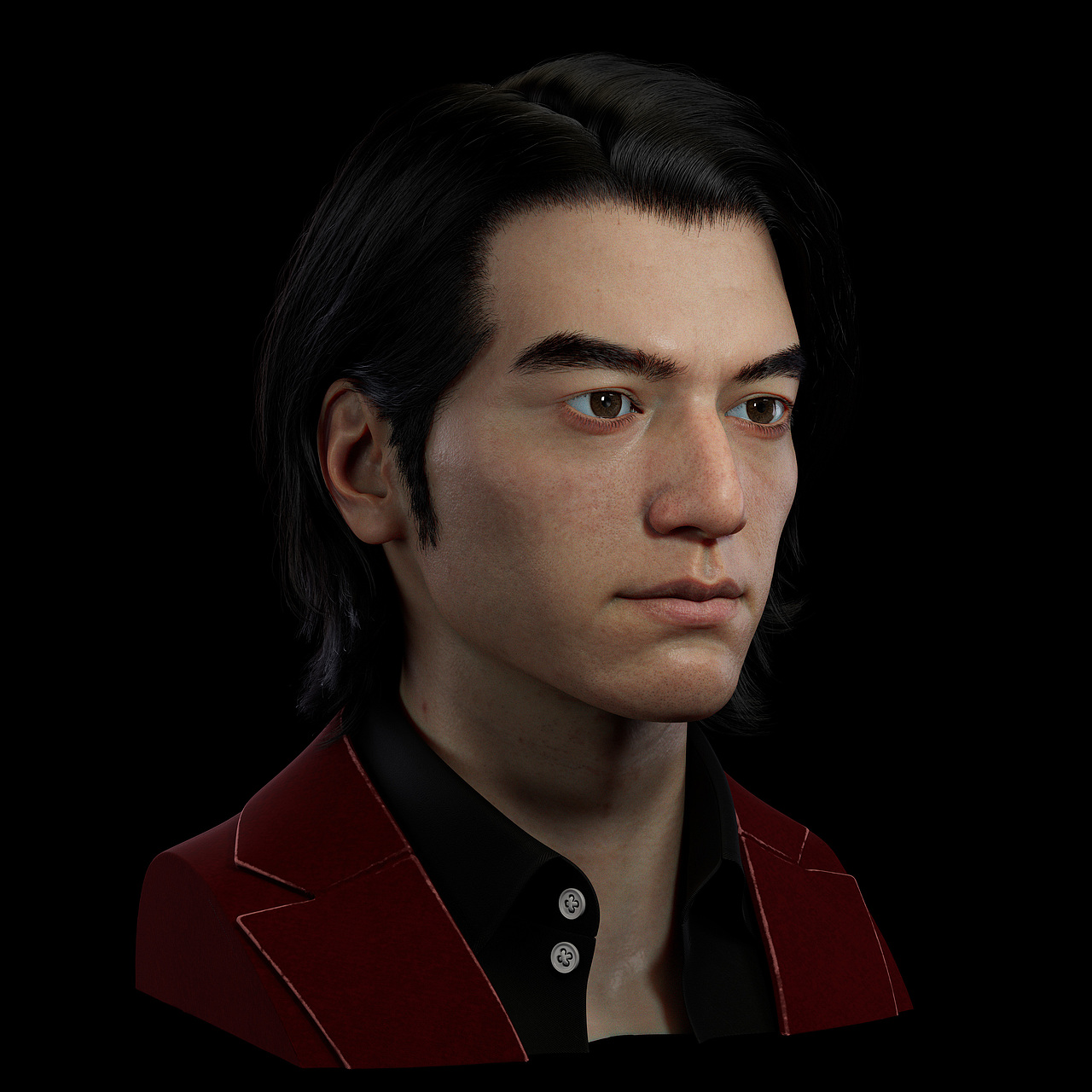 肖像建模练习（图ZMzgwMzM0MzMy） - 人物/生物 - 站酷设计师Z08160615原创素材 - 站酷ZCOOL