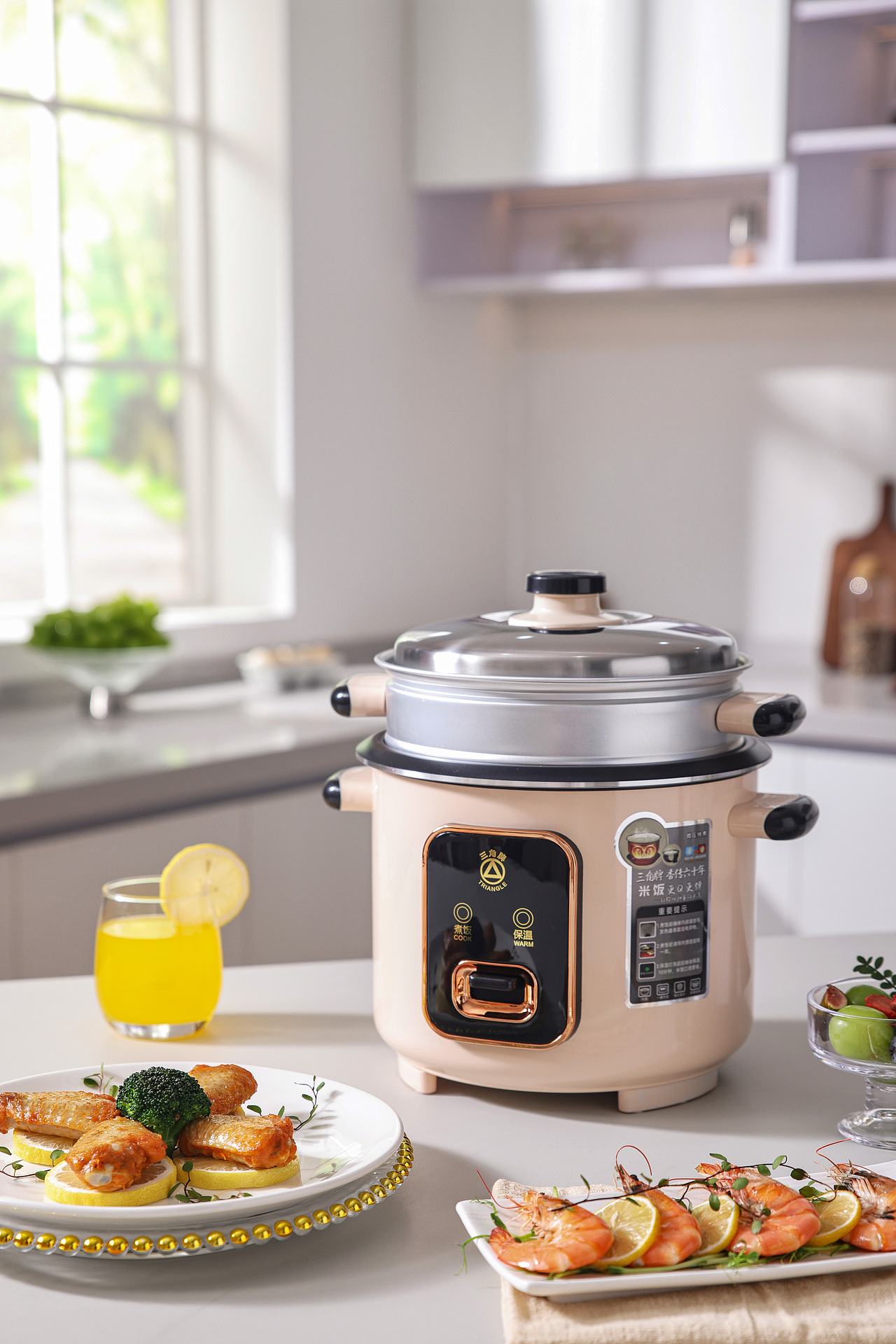 双层蒸煮电饭煲（图ZMzgwMzM2MzQw） - 产品摄影 - 站酷设计师客见视觉摄影原创素材 - 站酷ZCOOL