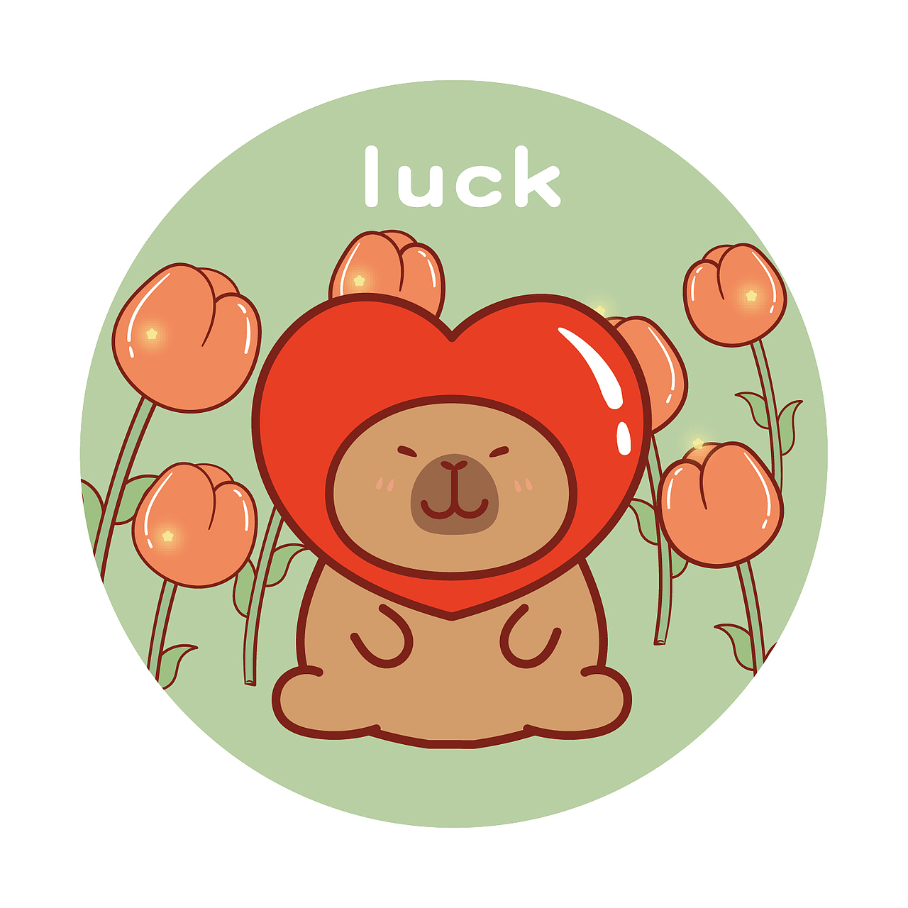 卡皮巴拉IP卡通形象插画水豚萌萌IP设计