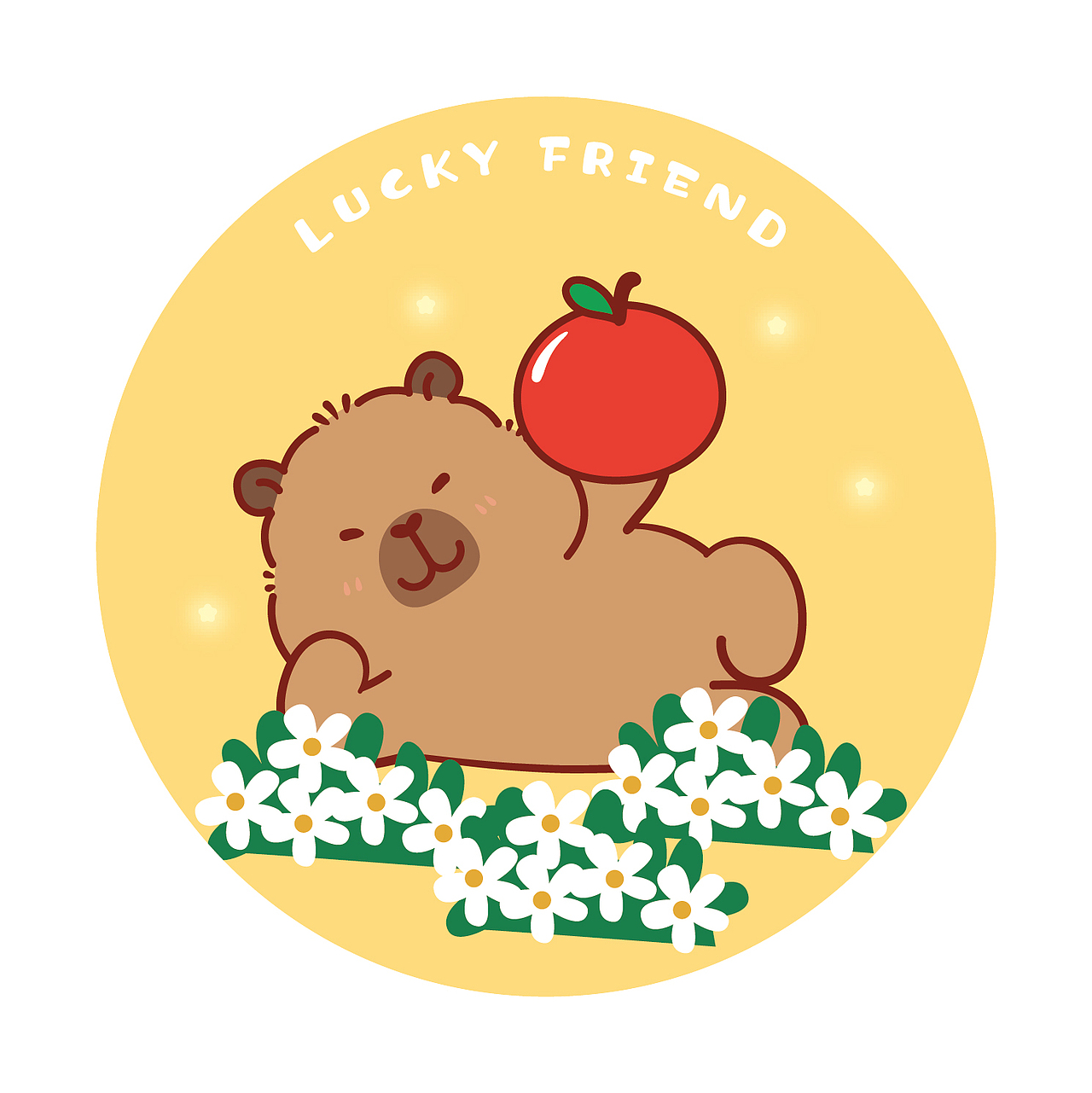 卡皮巴拉IP卡通形象插画水豚萌萌IP设计