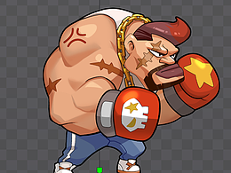 拳击手spine动作