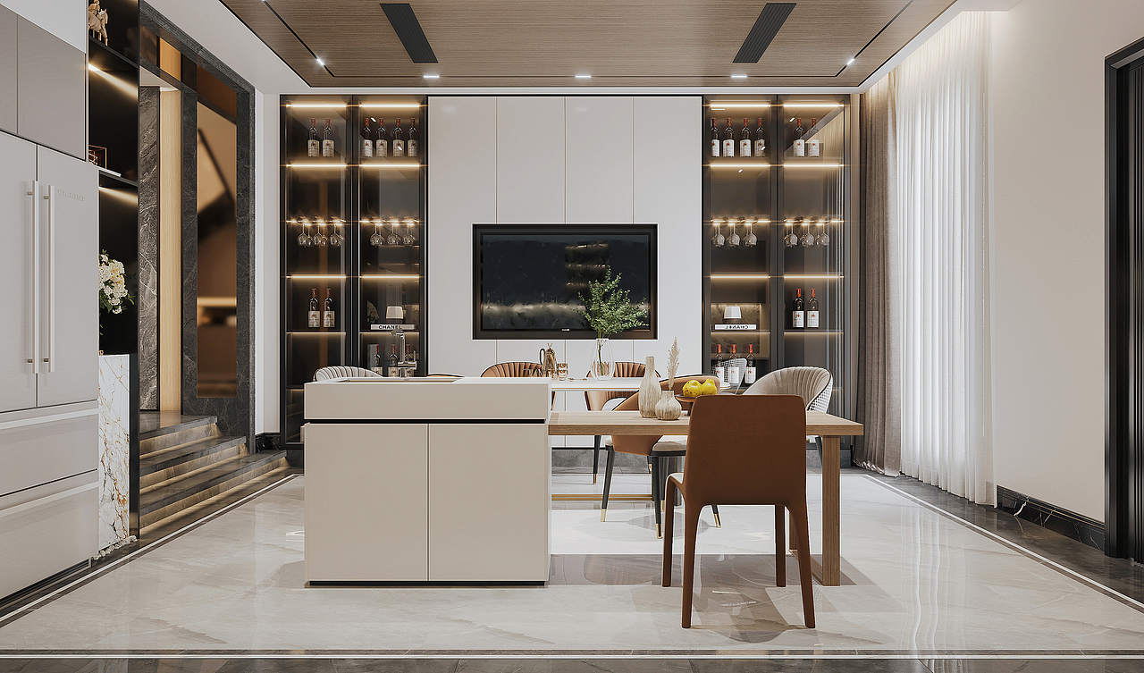 走进意式风格的家居空间,仿佛置身于一场视觉的盛宴