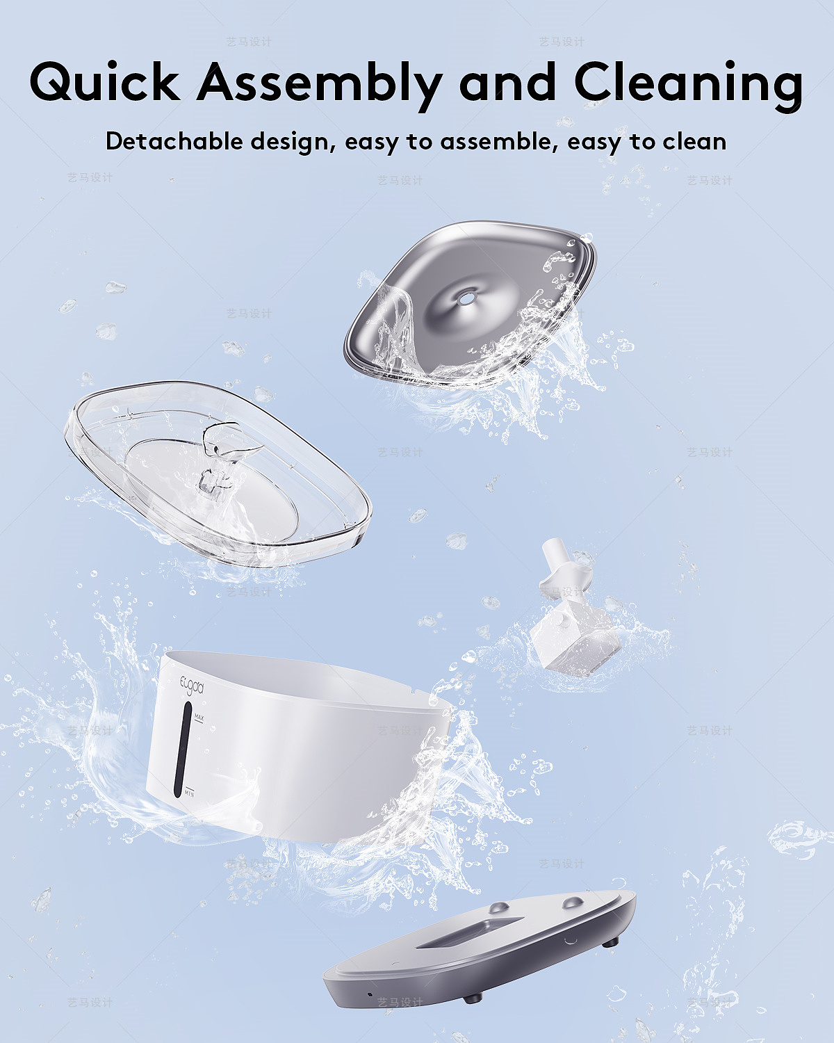 宠物玩具 饮水机亚马逊Amazon案例 亚马逊主副图A+设计