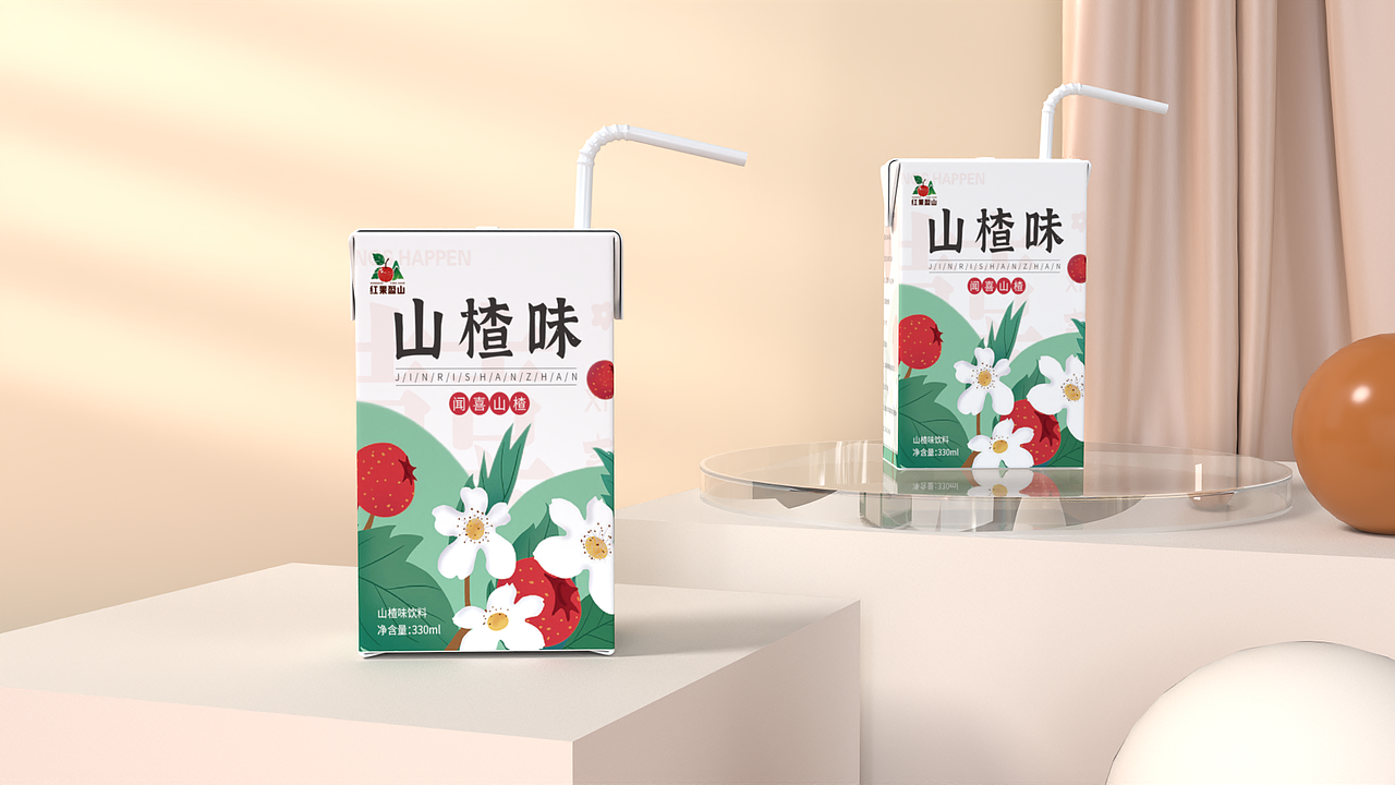 山楂味果汁饮料包装设计（图ZMzgwMzY5MDg4） - 包装 - 站酷设计师568502哥哥原创素材 - 站酷ZCOOL