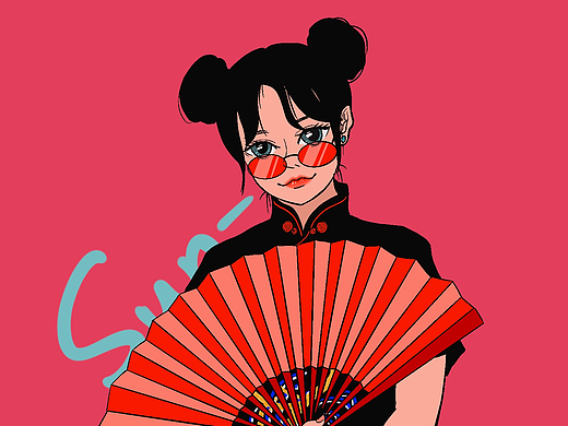 Procreate手绘人物插画