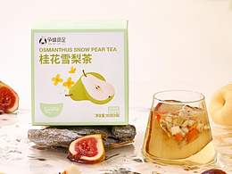 桂花雪梨茶-花茶拍攝-茶飲類拍攝