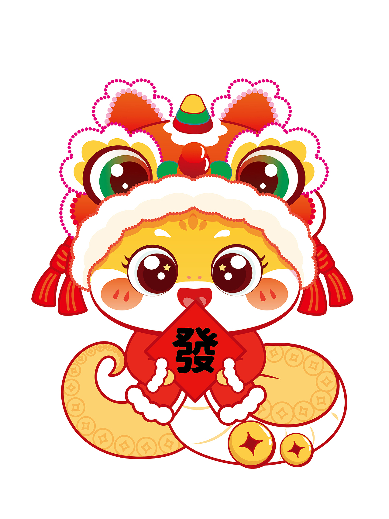 蛇宝宝潮玩IP卡通形象设计卡通可爱插画可合作