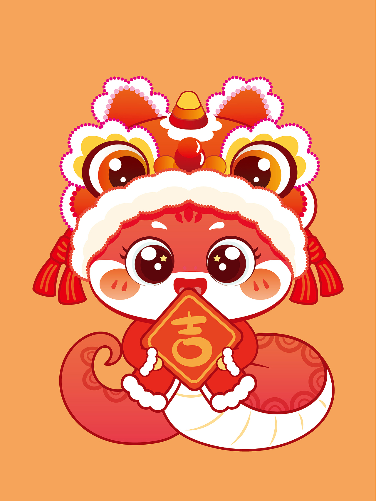 蛇宝宝潮玩IP卡通形象设计卡通可爱插画可合作