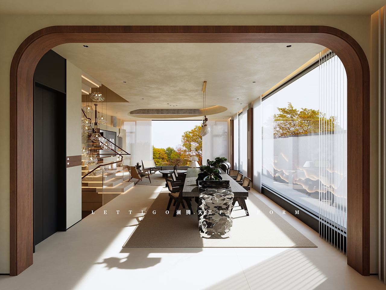 秋天过去了-看看留在效果图里的秋天氛围