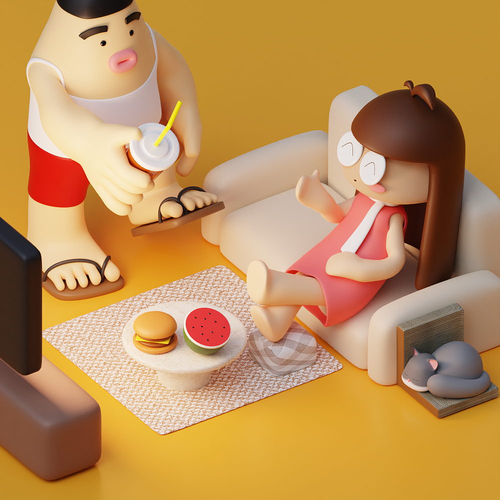 女友是NPC（图ZMzgwMzgyNzY0） - 短片 - 站酷设计师M慢半拍原创素材 - 站酷ZCOOL