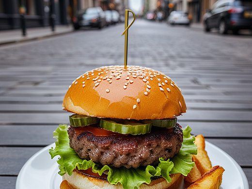 随机掉落一个美味汉堡