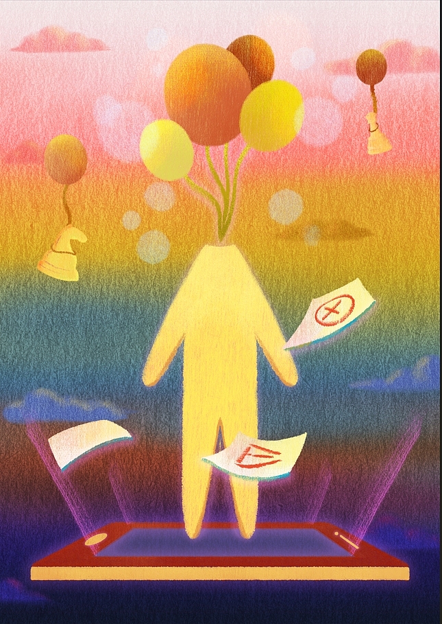 《陷进》系列插画之“反噬”（图ZMzgwMzkwNjY0） - 艺术插画 - 站酷设计师Jo_Yeong原创素材 - 站酷ZCOOL