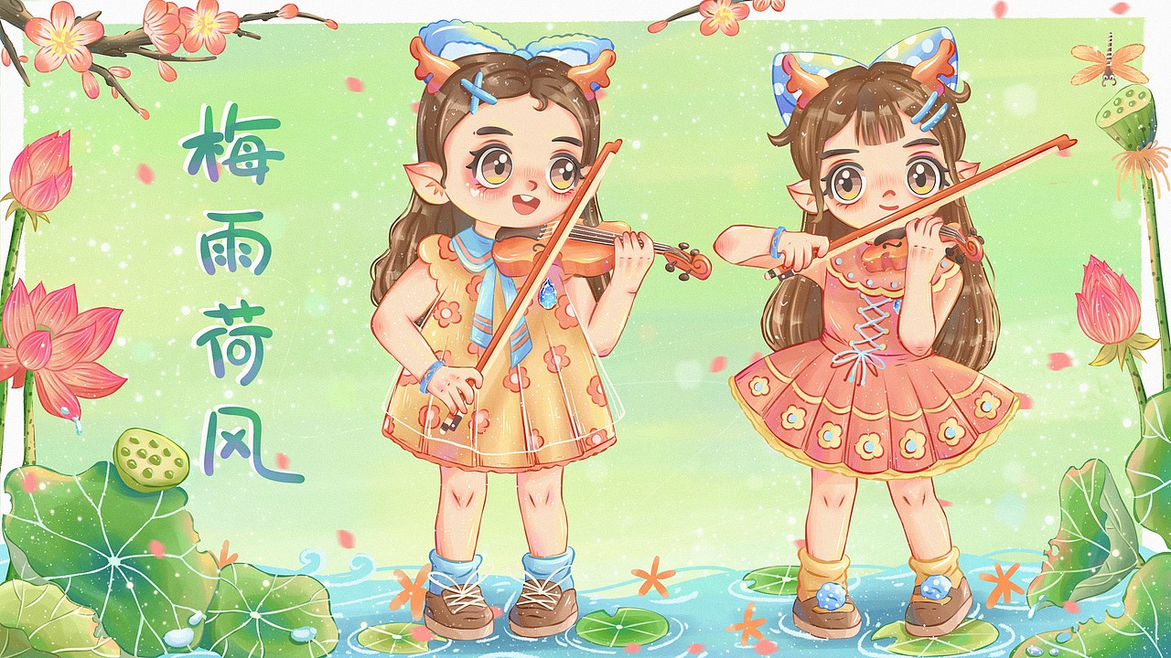 拉小提琴封面图合集