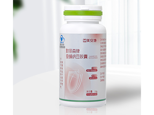 蚕蛹纳豆胶囊标签设计