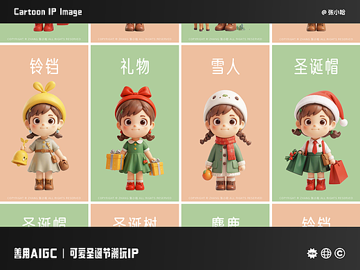 善用AIGC｜可爱圣诞节潮玩IP