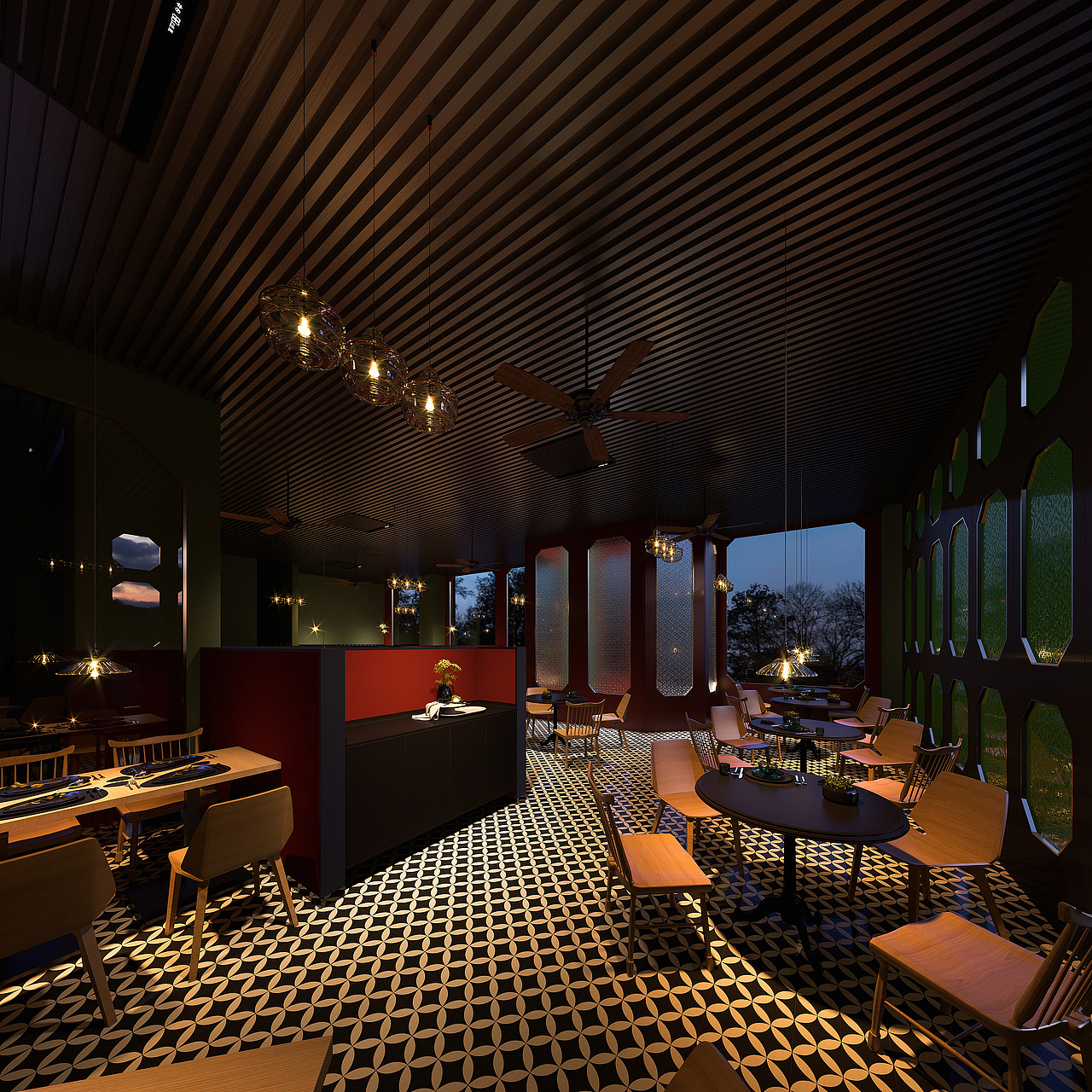 店面商铺丨法式复古风主题餐厅装修设计案例赏析