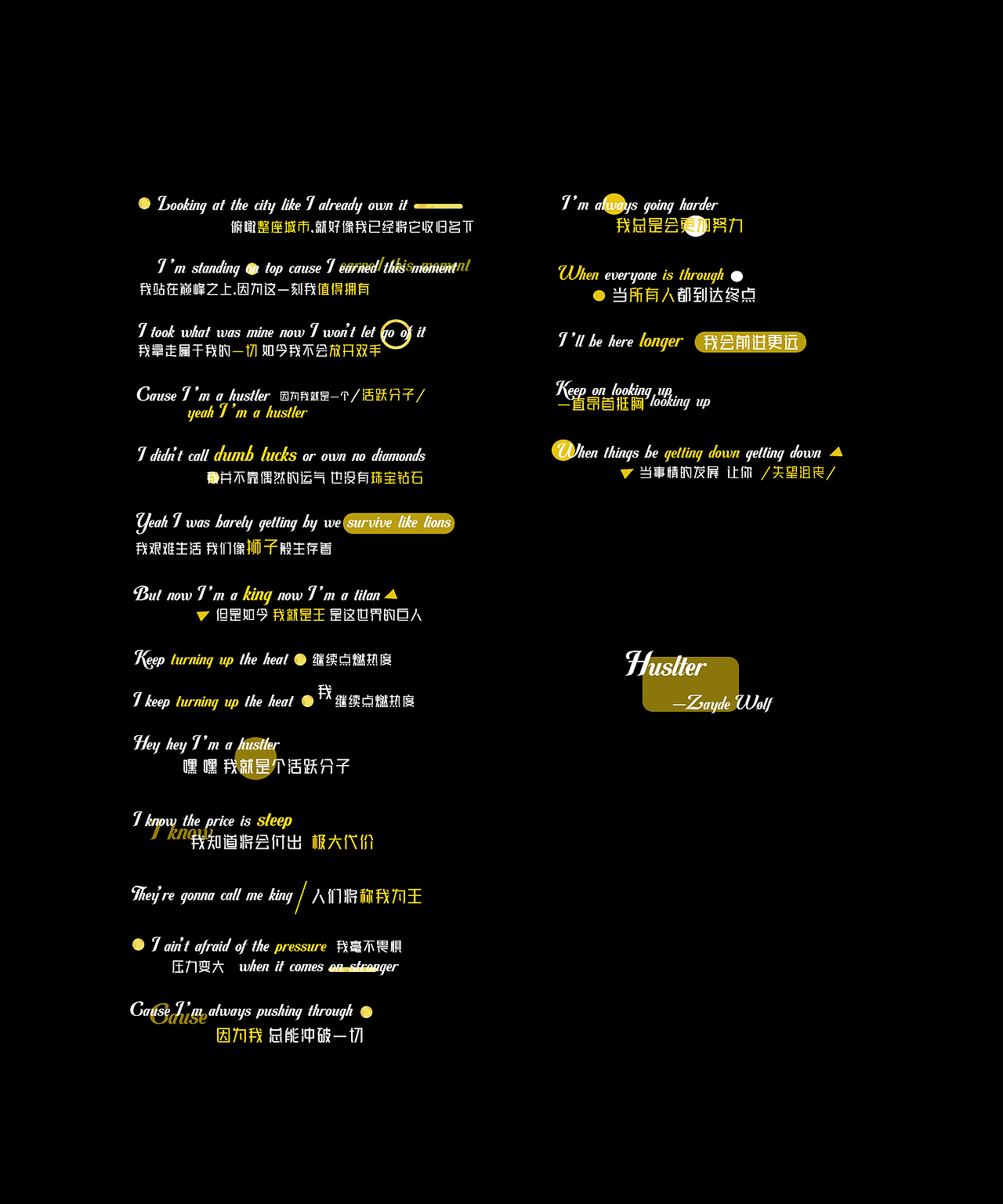 【歌词排版】Huster