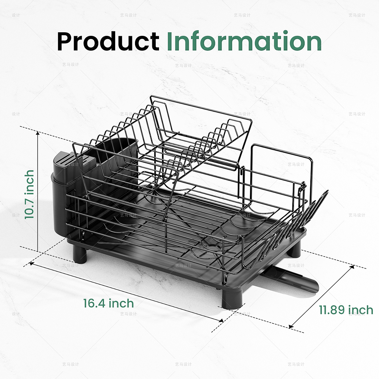 厨房用品 沥水架亚马逊Amazon案例 亚马逊主副图A+设计