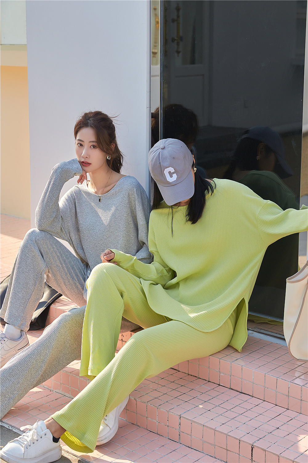 义乌女装拍照,女装室外场景实景拍摄