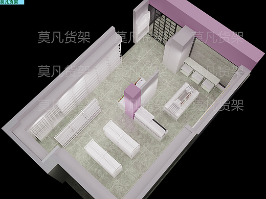 莫凡货架不断更新布局-组装式精品百货店道具规格齐全