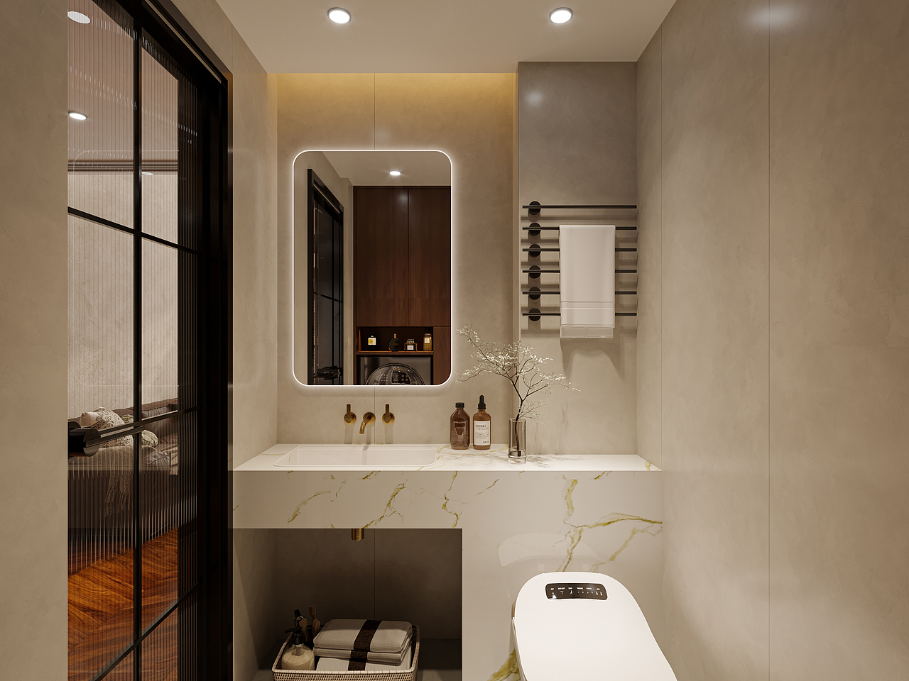 现代复古风——家装静态效果图  3Dmax