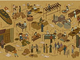 墻面裝飾壁紙（未完稿）-為某假發(fā)品牌旗艦店設(shè)計