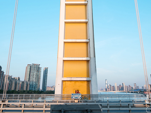 广州猎德大桥｜当西来的阳光来到臂弯