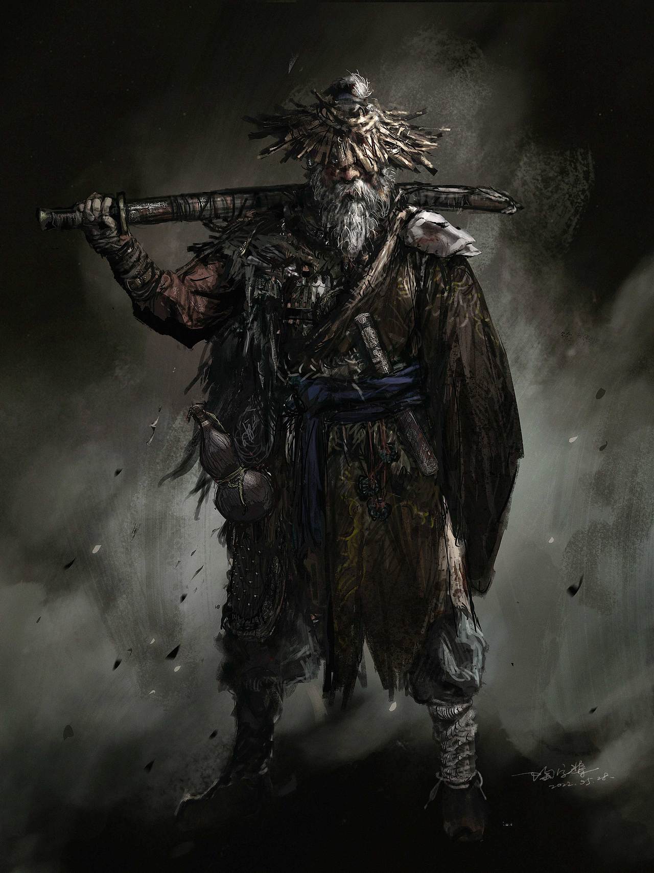 刀呢？刀就在他手！