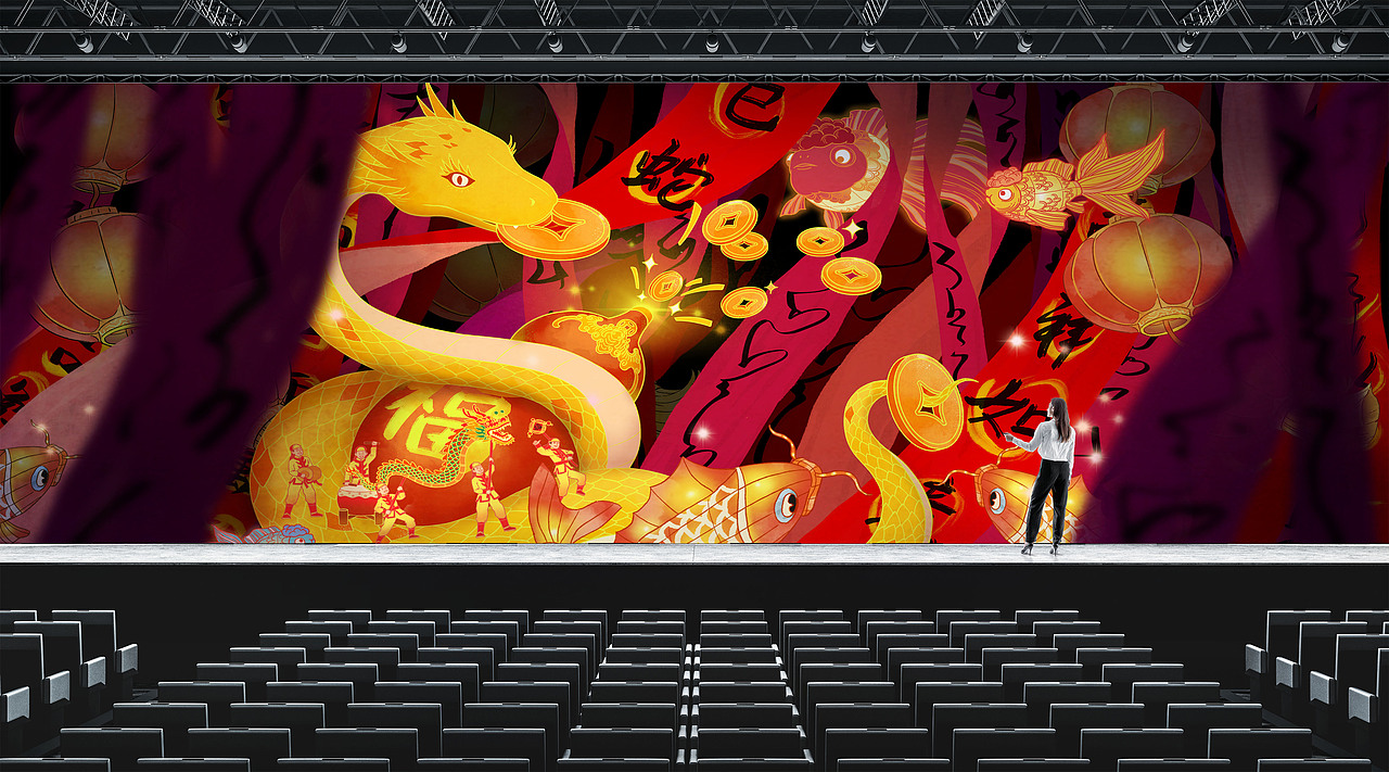 金蛇送福（图ZMzgwNDc2OTA4） - 商业插画 - 站酷设计师Huang师傅原创素材 - 站酷ZCOOL