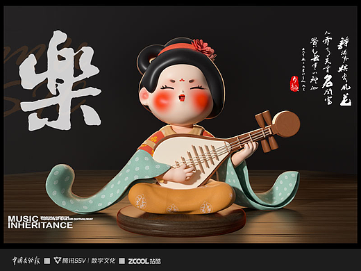 【永陵24伎乐】原创文物创新盲盒潮玩手办设计