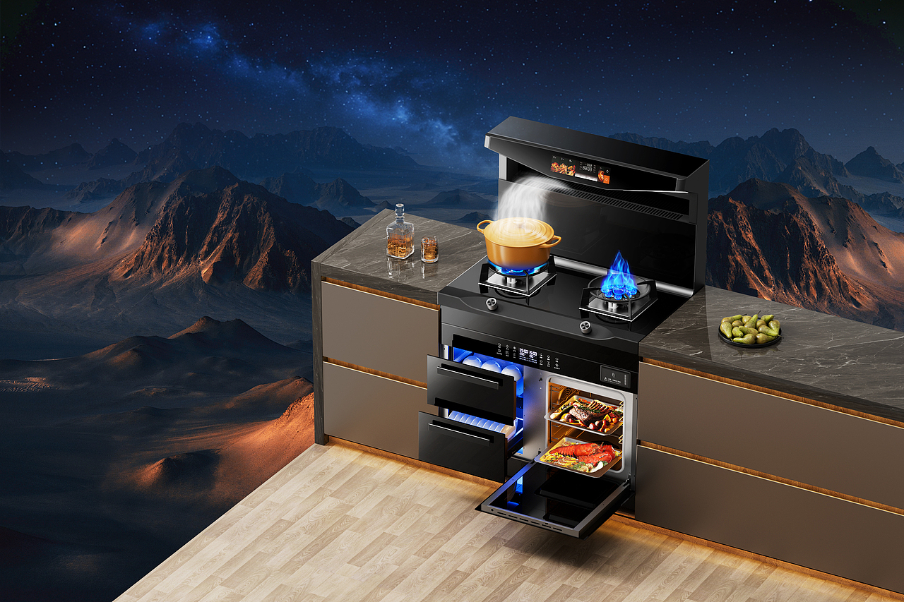 厨电渲染图（图ZMzgwNDgyMzUy） - 电商 - 站酷设计师哆啦A梦变设计原创素材 - 站酷ZCOOL