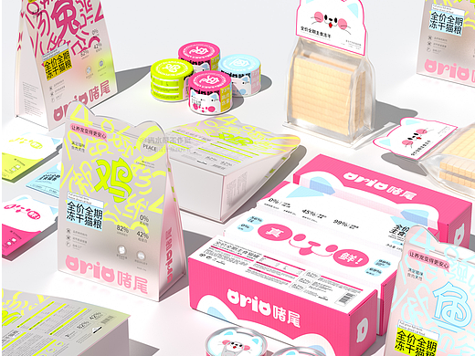 宠物品牌包装&IP形象设计  猫粮  罐头  宠物用品