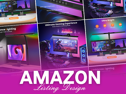 灯具 钳子灯-Amazon案例 亚马逊主副图A+设计