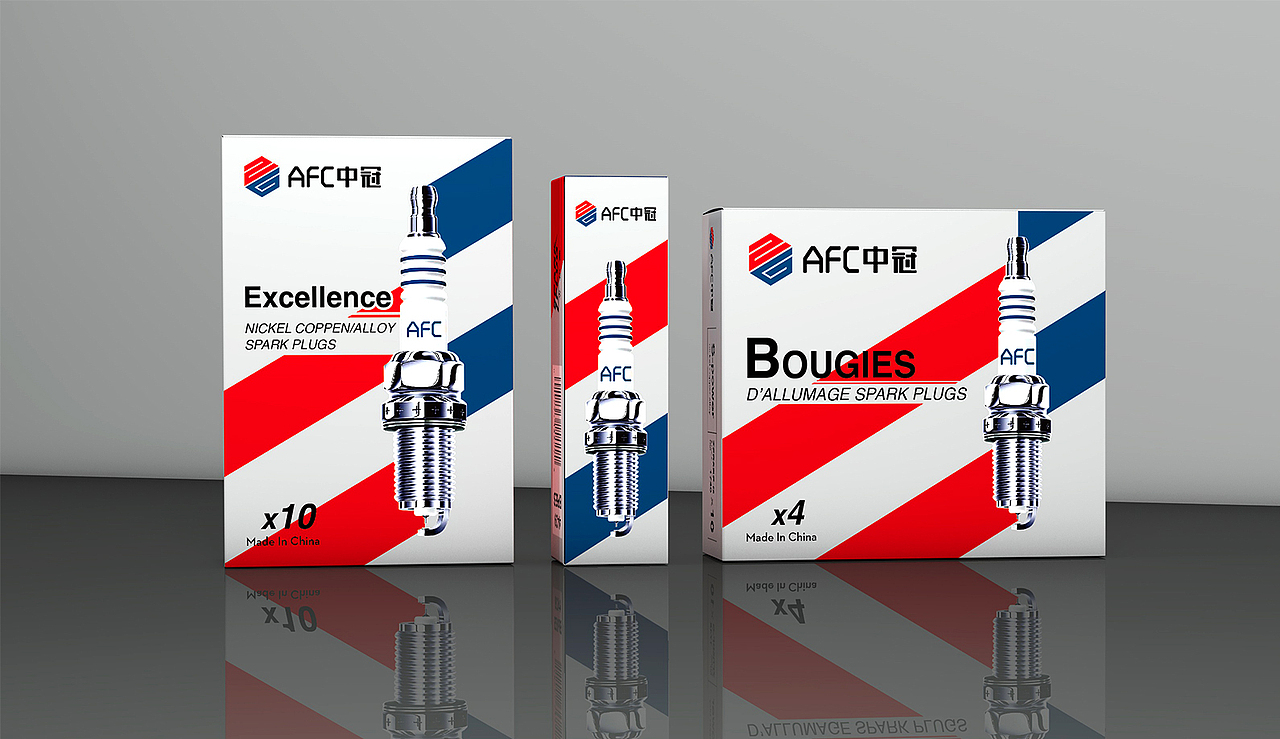 汽配包装设计丨火花塞包装丨简约配件包装丨高端包装