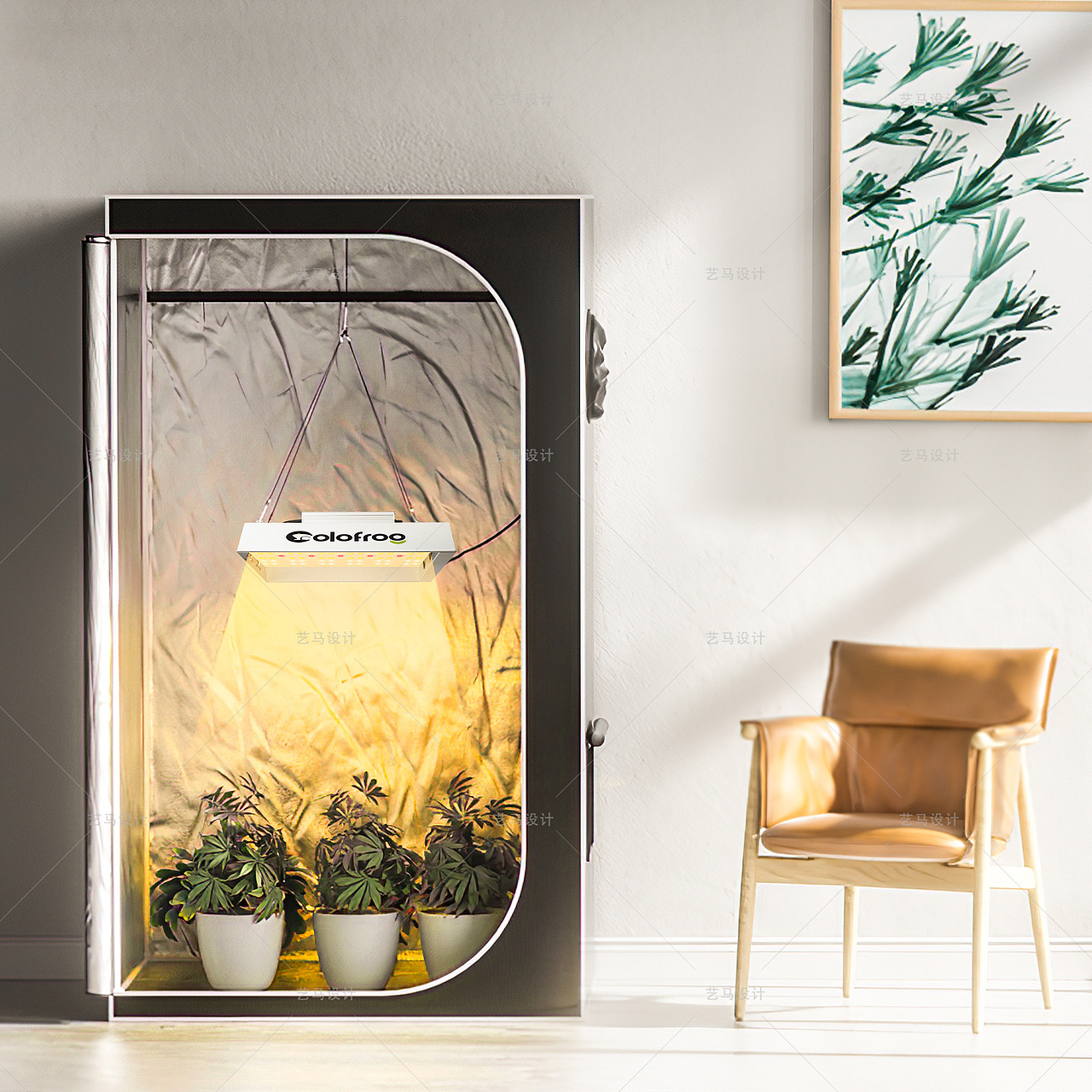 灯具 植物灯-Amazon案例 亚马逊主副图A+设计