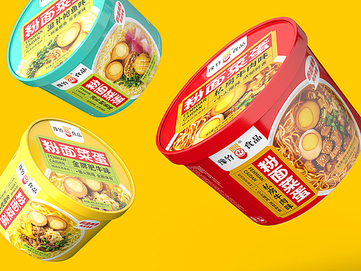 粉面菜蛋包装设计丨泡面包装丨食品包装丨方便面包装