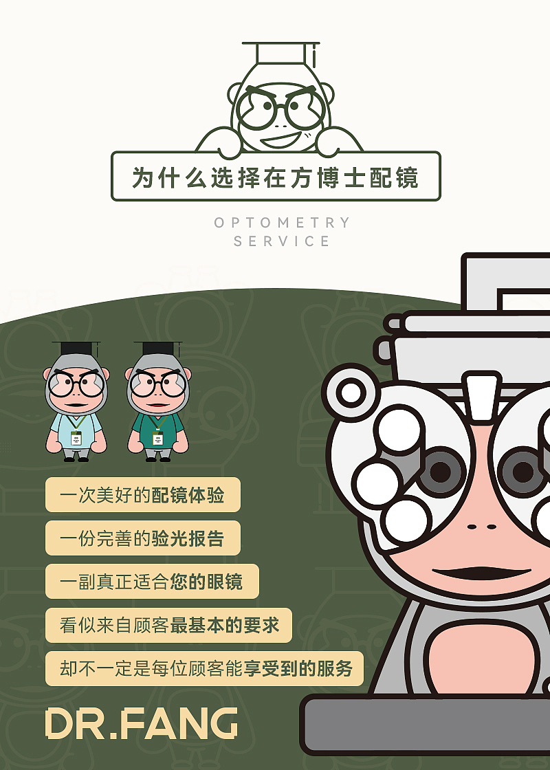 眼镜镜片套餐排版设计